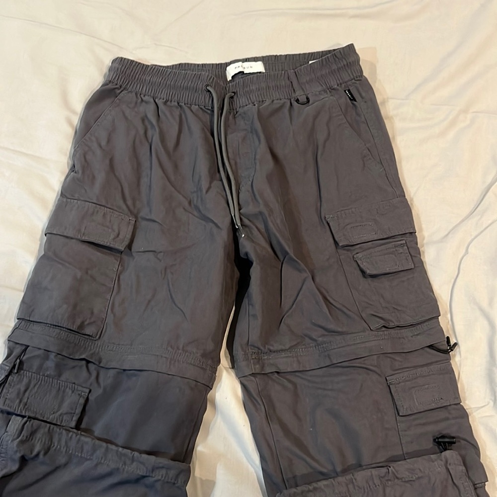 PacSun Baggy Gray Mens Cargo Pants Size M